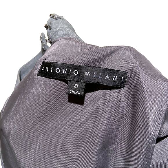 Antonio Melani ANIKA Belted Sheath Gray Dress, Sz 8 - Picture 8 of 9